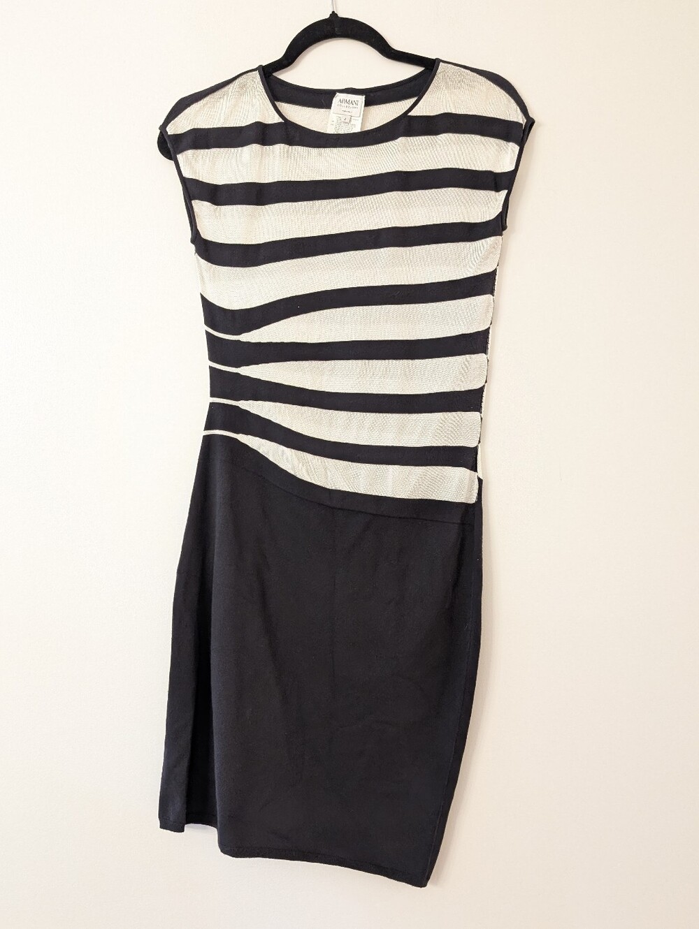 Armani Collezioni striped viscose dress